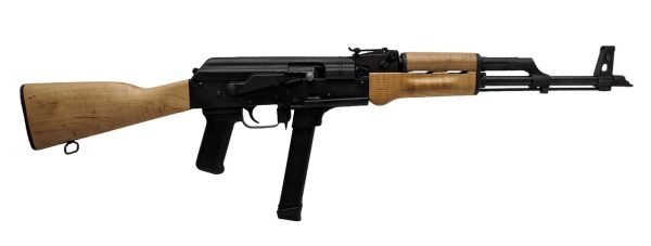 Century Arms WASR-M, Semi-automatic, AK Style Rifle, 9mm, 16.25" Barrel, Black, Wood Stock, 33Rd, Includes 1 Magazine