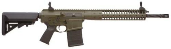 LWRC REPR 7.62 NATO 16" Spiral Fluted BarrelGeissele Trigger Upgrade Patriot Brown 20rd Mag