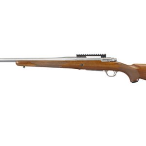 Ruger Hawkeye Hunter 204 Ruger, 24" Free Floated Cold Hammer Forged Barrel, 1/2X28 Threads, Satin Stainless Finish, Walnut Stock, LC6 Trigger, 5rd