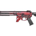 Spikes Spartan AR-15 Pistol 5.56/.223, 11.5" Barrel, M-Lok, SBA3 Brace, Red/Black