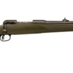 Savage 11/111 Hog Hunter Bolt 338 Win Mag 20" Threaded Barrel, Green Synthetic Stock Black