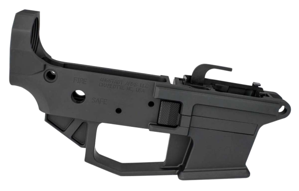Angstadt Arms Lower Receiver AR-15 Platform 9mm, 7075 T6 Alum, Black Hardcoat Anodized, Accepts Glock Mags