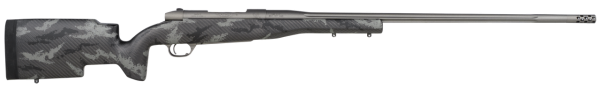 Weatherby Mark V Accumark Pro 30-378 Weatherby Mag, 26" Carbon Fiber, Gray Sponge Patterns, Gray Cerakote, Left Hand, 3rd