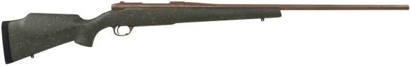 Weatherby Mark V Weathermark LT 300 Weatherby Mag, 26" Barrel, Flat Dark Earth Cerakote Green, Monte Carlo Stock, Left Hand, 3rd