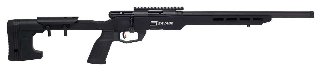 Savage B17 Precision 17HMR, 18" Heavy Barrel, Black, MDT Custom Chassis, 10Rd