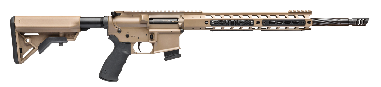 ALEXANDER ARMS LLC Tactical 17 HMR 18", Flat Dark Earth SopMod B5 Stock, 10 rd
