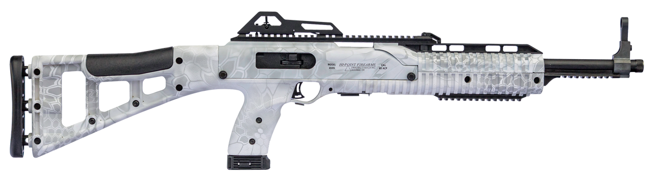 Hi-Point 4595TS 45 ACP 17.50", Kryptek Yeti All Weather Skeletonized Stock, 9 rd