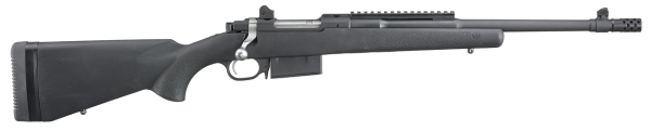 Ruger Scout Rifle 350 Legend, 16.5" Cold Hammer Forged Barrel, Muzzle Brake, Black, Adj Rear Sight, Protected Blade Front Sight, 5rd