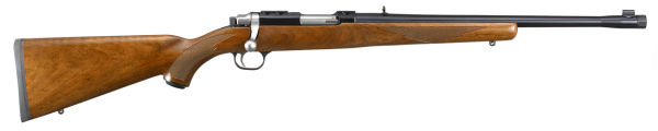 Ruger 77 44 Magnum, 18.5" Threaded Barrel, 11/16X24 Threads, Blued Finish, Walnut Stock, Adjustable Rear Sight, Bead Front Sight, 4rd