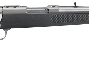 Ruger 77 44 Magnum, 18.5" Threaded Barrel, 11/16X24 Threads, Stainless Finish, Adjustable Rear Sight, Bead Front Sight, 4rd