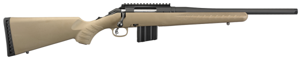 Ruger American Ranch Rifle 6.5 Grendel, 16.1" Threaded Barrel, 5/8X24 Threads, Flat Dark Earth Stock, 10rd