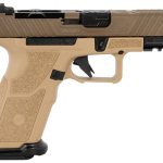 ZEV Technologies O.Z-9 Compact X 9mm, 4" Black Barrel, Steel Frame, Polymer X Grip, Flat Dark Earth, 17rd