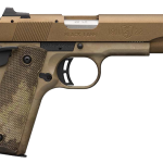 Browning, 1911-22, Black Label Speed, Semi-automatic, Full Size, 22 LR, 4.25" Barrel, Burnt Bronze Color, Cerakote Finish, Polymer Frame, Right Hand, A-TACS AU Camo Composite Grips, Ambidextrous Thumb Safety, White 3 Dot Sights, 10Rd