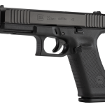 Glock 22 Gen5, Striker Fired, Full Size, 40S&W, 4.49" Marksman Barrel, Polymer Frame, Matte Finish, Fixed Sights, 15Rd, 3 Magazines, Ambidextrous Slide Stop Lever, Flared Mag Well, nDLC Finished Slide and Barrel, No Finger Grooves