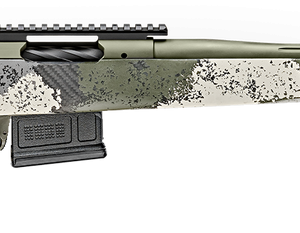 Springfield Model 2020 Waypoint 308 Win, 20" Fluted Stainless Barrel, SA Radial Brake, Green, Mil-Spec Green Cerakote, Evergreen Camo Adj Carbon Fiber Stock M-LOK, TriggerTech Adj Trigger, AICS 5rd Mag