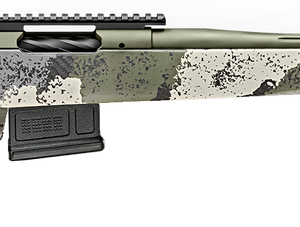 Springfield Model 2020 Waypoint 6MM Creedmoor, 20" Fluted Stainless Barrel, SA Radial Brake, Green, Mil-Spec Green Cerakote, Evergreen Camo Carbon Fiber Stock M-LOK, TriggerTech Adj Trigger, AICS 5rd Mag