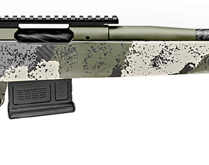 Springfield Model 2020 Waypoint 6MM Creedmoor, 20" Carbon Fiber Barrel, SA Radial Brake, Green, Mil-Spec Green Cerakote, Evergreen Camo Carbon Fiber Stock M-LOK, TriggerTech Adj Trigger, AICS 5rd Mag