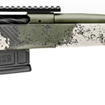 Springfield Model 2020 Waypoint 6MM Creedmoor, 20" Carbon Fiber Barrel, SA Radial Brake, Green, Mil-Spec Green Cerakote, Evergreen Camo Adj Carbon Fiber Stock M-LOK, TriggerTech Adj Trigger, AICS 5rd Mag