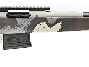 Springfield Model 2020 Waypoint 6MM Creedmoor, 20" Carbon Fiber Barrel, SA Radial Brake, Tan, Desert Verde Cerakote, Ridgeline Camo Adj Carbon Fiber Stock M-LOK, TriggerTech Adj Trigger, AICS 5rd Mag