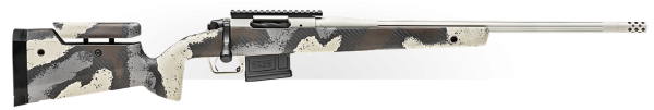 Springfield Model 2020 Waypoint 6.5MM Creedmoor, 22" Fluted Stainless Barrel, SA Radial Brake, Tan, Desert Verde Cerakote, Ridgeline Camo Adj Carbon Fiber Stock M-LOK, TriggerTech Adj Trigger, AICS 5rd Mag