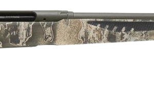 Savage, 110 Timberline, Bolt, Rifle, 6.5 Creedmoor, 22" Threaded Barrel, Omni-Port Muzzle Brake, Olive Drab Green Cerakote Finish, Realtree Excape AccuFit Polymer Stock, AccuTrigger, Right Hand, 4Rd