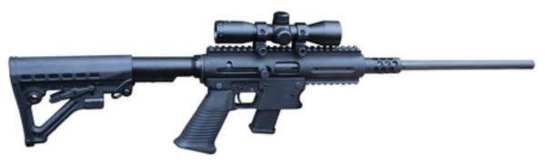 Aero Survival Rifle.40 Smith & Wesson 16.25" Barrel 4x Scope AR Collapsible Stock Black 15rd