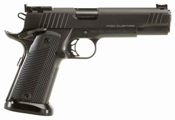 Para-Ordnance ProCust 10.45 45 ACP, 5" Barrel, Adjustable Rear Sight, STL/NIT VZ G10 Grips,, rd, 10 rd