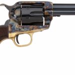 Pietta 1873 GW2 Alchimista II 45 Colt, 5.50" Barrel, Blued Color Case Hardened, Steel Walnut Army Checkered Grip, 6rd
