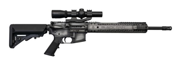 Black Rain Ordnance Spec15 5.56/.223, 16" Barrel, Battleworn Grey, Burris Optic, 30rd