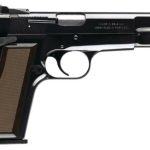 Browning HiPower Standard 9mm 4.62", FS Walnut Grip Blued, 10 rd
