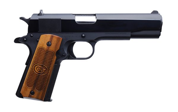 Colt 1911 Government .45 ACP, 5" Barrel, Fixed GI Sights, Blued, 7rd