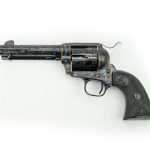 Colt Single Action Army Long Branch 45 Colt, 4.75", Walnut Grip, Polished Steel