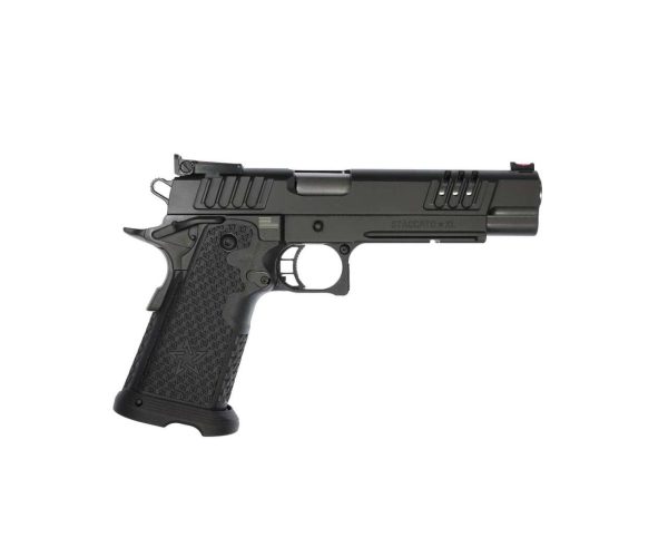 STI Staccato XL .40 S&W, 5.4" Bull Barrel, Fiber/Adj. Sights, Black DLC, 15/18rd