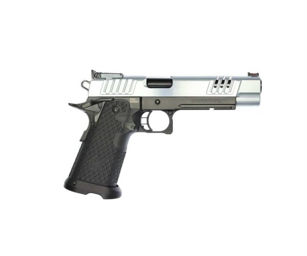 STI Staccato XL .40 S&W, 5.4" Bull Barrel, Fiber/Adj. Sights, Chrome/DLC, 15/18rd