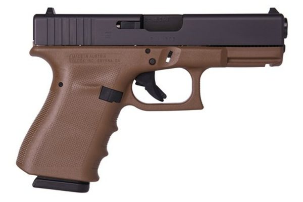 Glock G19 RTF FDE 9mm, 4" Barrel, Fixed Sights, 2x15rd Mags