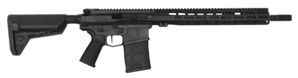 Grey Ghost Precision, HEAVY .308 MKII, AR, 308 Winchester, 16" Match Grade Barrel, Superlative Arms Adjustable Gas Block, Timney Single Stage Trigger, 15" M-Lok Handguard, Black, 20Rd