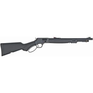 Henry Big Boy X Model 45 LC, 17.5" Threaded Barrel, Blued, Black Stock, M-Lok, Large Loop, Picatinny Rail, BB-RSM Ready, Fiber Optic Sights, 7rd