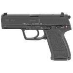 HK USP V1 SA/DA 9mm, 4.25" Barrel, Safety/Decocker, Fixed Sights, Black, 10rd
