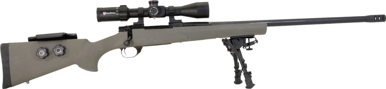 Howa Hogue Long Range Scoped Package 6mm Creedmoor, 26" Barrel W/Brake, Green Adjustable Stock, 4rd