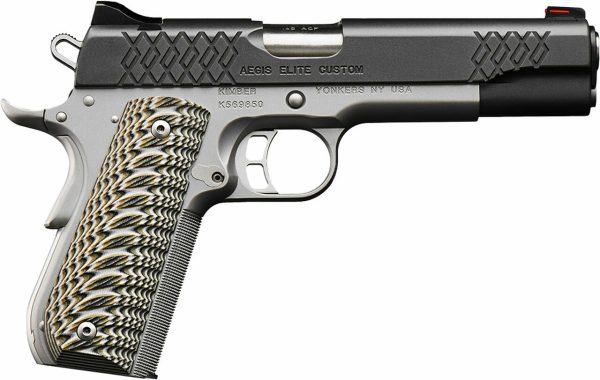 Kimber Aegis Elite Custom 9mm, 5" Barrel, FO Sights, Satin Silver, 9rd