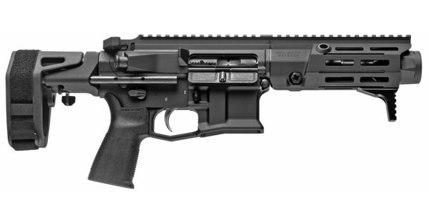 Maxim PDX AR-15 Pistol 5.56/223, 5.5" Barrel, Hate Brake, Black, PDW Brace, 20rd Mag