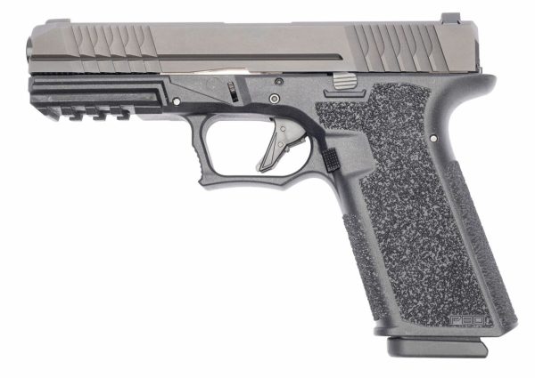 Polymer80 PFS9 Full Size 9mm, 4.49", Black Aggressive Textured Black Grip, 17rd