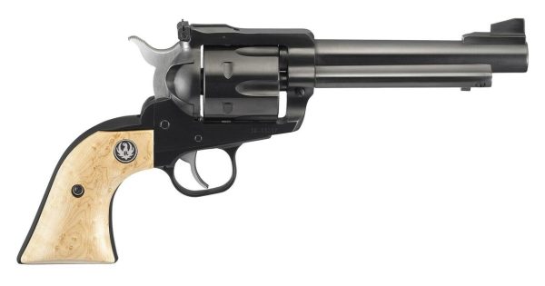 Ruger Blackhawk .357/9mm, 5.5" Barrel, Maple Birds Eye Grip, Blued, 6rd