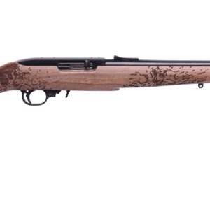 Ruger 10/22 .22 LR, 18.5" Barrel, Engraved Bass Walnut Stock, 10rd
