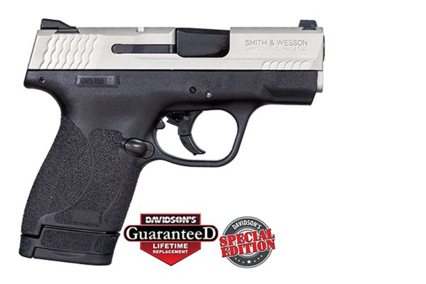 S&W M&P Shield 2.0 9mm Cerakote Shimmering Aluminum Slide, 1 7rd & 1 8rd Mag