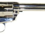 Standard Mfg Single Action Revolver 45 Colt 7.5" Barrel, Nickel Plated, Walnut 1 Pc Grip