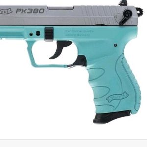 Walther PK380 .380ACP 3.66" Barrel SS Slide, Angel Blue Frame Used