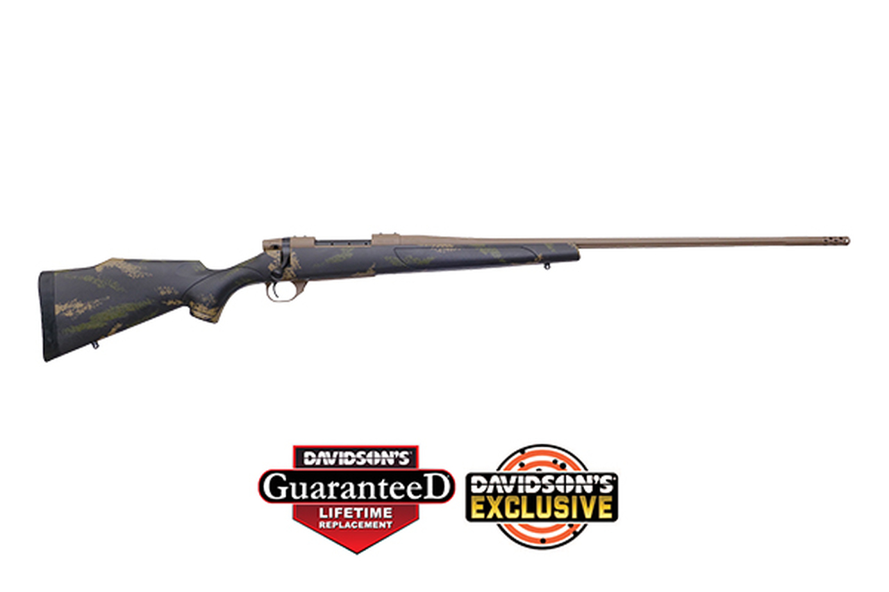 Weatherby Vanguard High Country 300 Win Mag, 26" FDE Cerakote, FDE & Green Sponge Pattern, Monte Carlo, 3rd