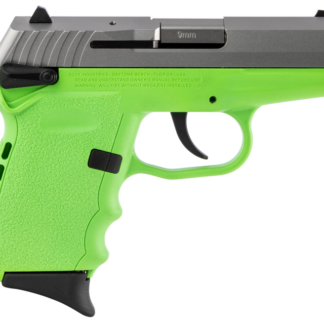SCCY CPX-1 Carbon Lime Green / Stainless 9mm 3.1″ Barrel 10-Rounds