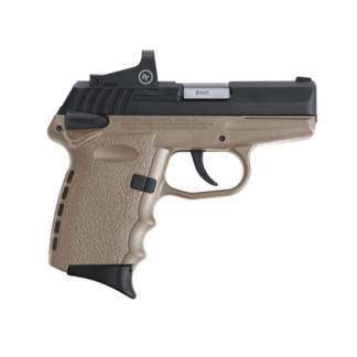 SCCY CPX-1 RD Flat Dark Earth / Black 9mm 3.1″ Barrel 10-Rounds CTS-1500 Red Dot Sight